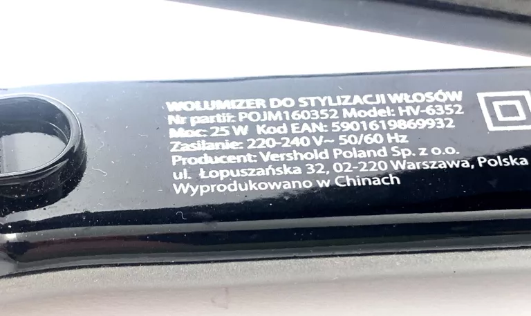 WOLUMIZER DO STYLIZACJI WOSŁOW HV-6352