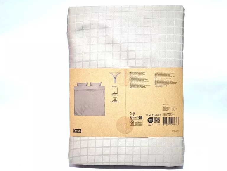 PIĘKNA POŚCIEL KRONBORG GOLD COTTON SATEEN DOUBLE 200X220CM