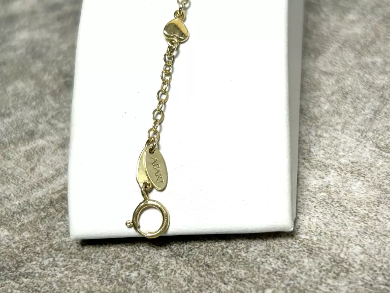 zlota-bransoletka-z-serduszkami-p585-biale-zloto-apart-205-cm-rodzaj-wyrob-jubilerski