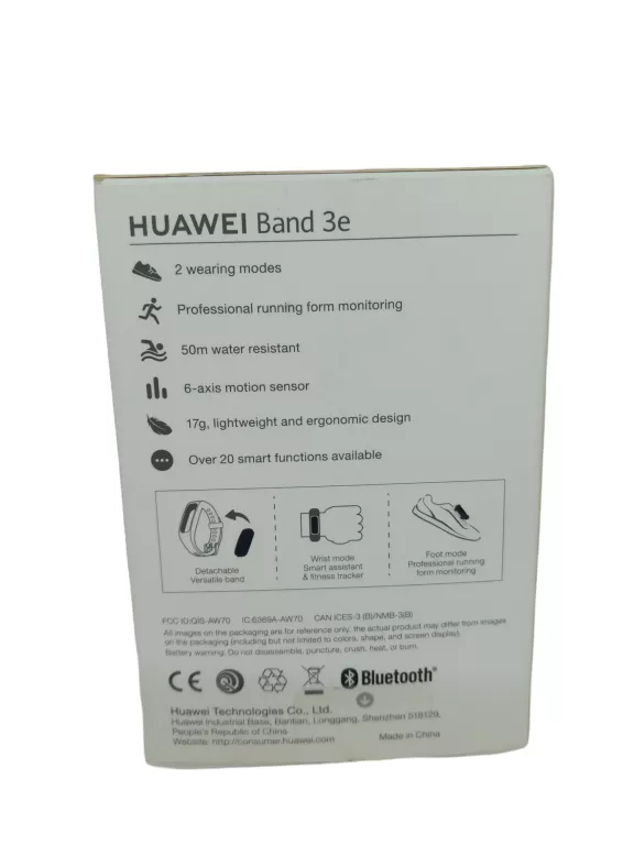 SMARTBAND HUAWEI BAND 3E CZARNY