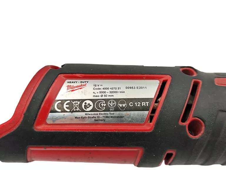 SZLIFIERKA PROSTA TRZPNIENIOWA MILWAUKEE C12 RT + ŁADOWARKA M12-18C