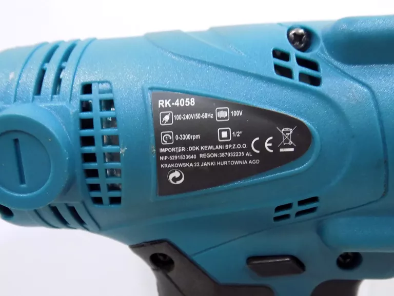 KLUCZ AKUMULATOROWY UDAROWY DO KÓŁ FORCE TOOLS RK-4058 KOMPLET WALIZA