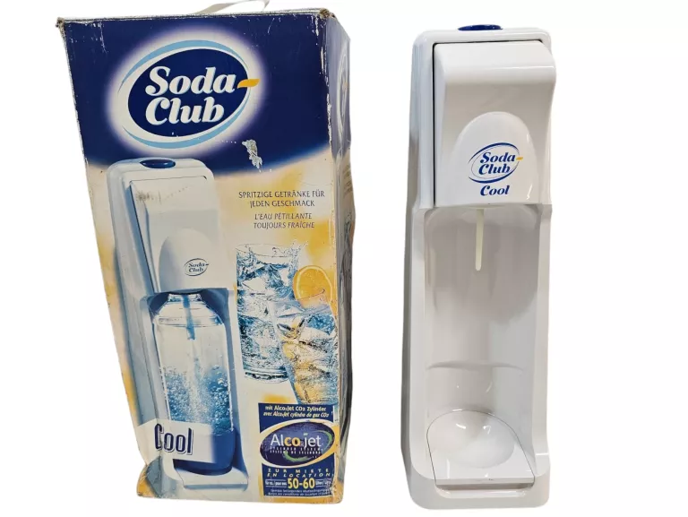 BIAŁY SATURATOR WODY SODA CLUB COOL STREAM + NABÓJ CO2 BDB STAN