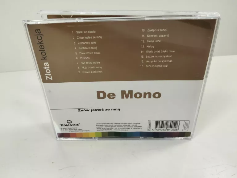 PŁYTA CD DE MONO - ZNÓW JESTEŚ ZE MNĄ (ZŁOTA KOLEKCJA)