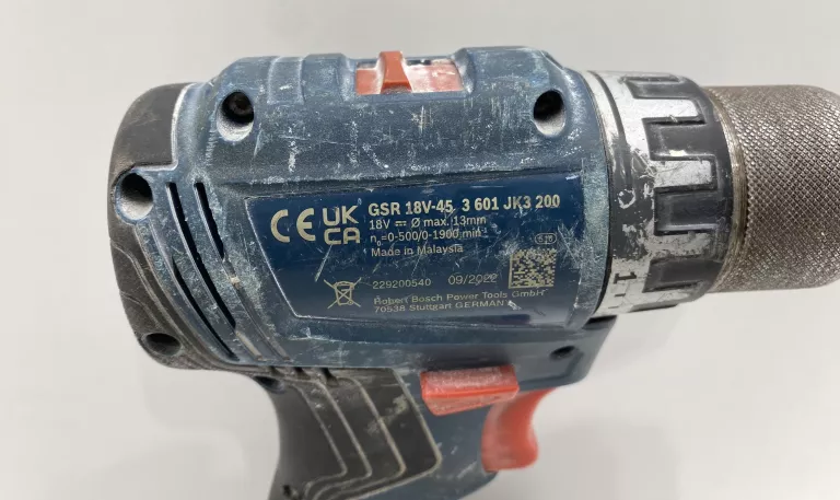 WKRĘTARKA AKUMUALTOROWA BOSCH GSR 18V-45 + AKU 4.0 AH