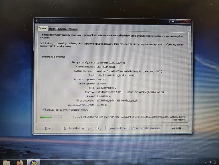 LAPTOP LENOVO THINKPAD T410 I5 4 / 256GB SSD