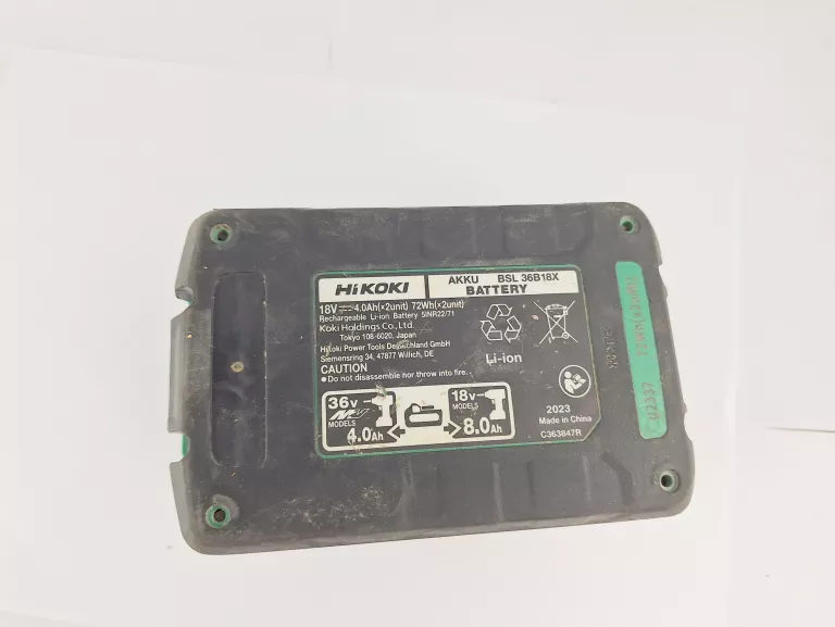 AKUMULATOR HIKOKI BSL 36V/4AH 18V/8AH 36B18X