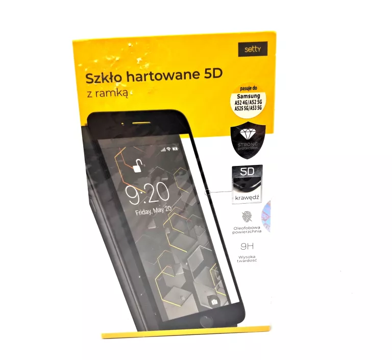 SZKŁO HARTOWANE 5D Z RAMKA/ SETTY