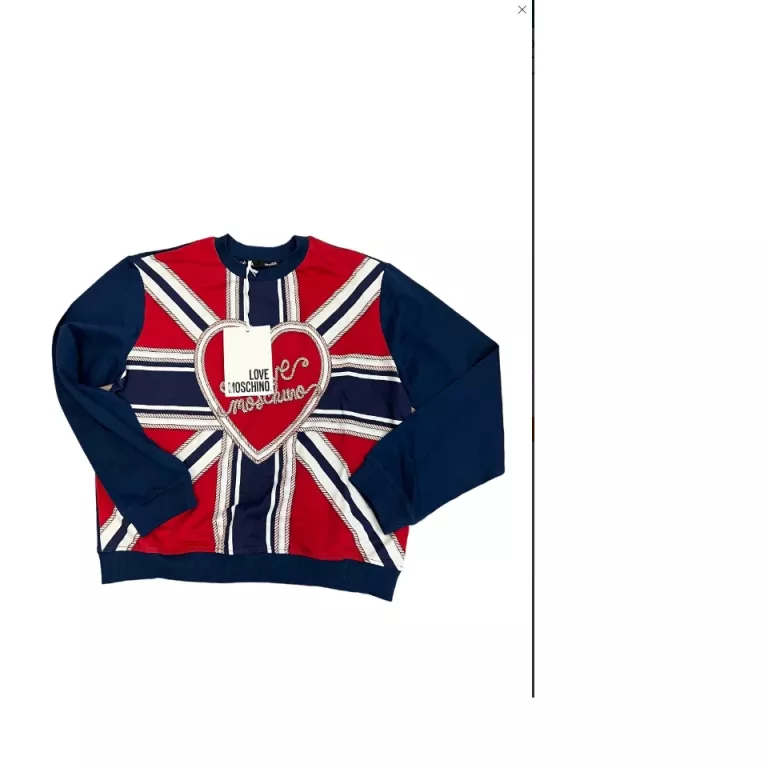 BLUZA LOVE MOSCHINO KOLOROWA / ROZMIAR 44 Z METKĄ