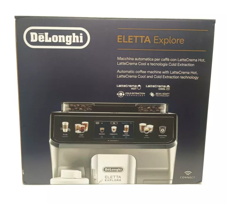 EKSPRES CIŚNIENIOWY DELONGHI ELETTA EXPLORE ECAM450.65S 1450W 19 BAR