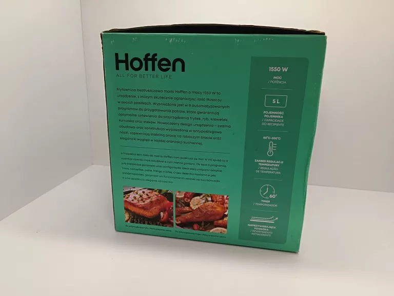 FRYTKOWNICA BEZTŁUSZCZOWA HOFFEN 1550 W 5 L+ PUD