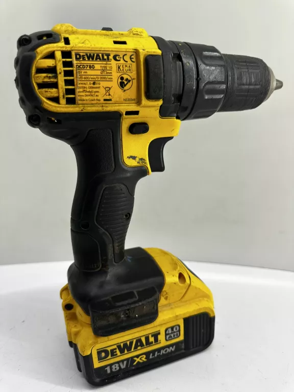 WKRĘTARKA DEWALT DCD 780 2X AKU + ŁAD + WALIZKA # SZCZOTKI