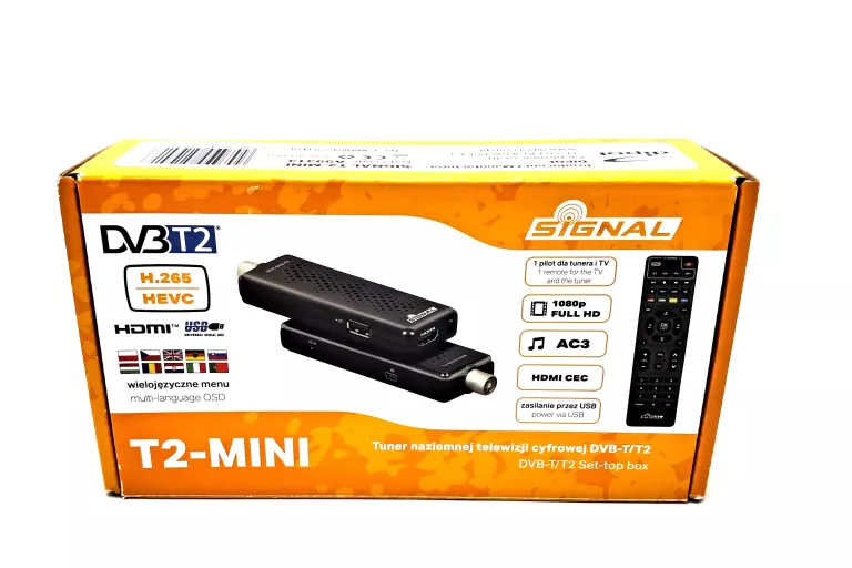 DEKODER DVB-T2 SIGNAL T2-MINI DVB-T2 HEVC USB 5V