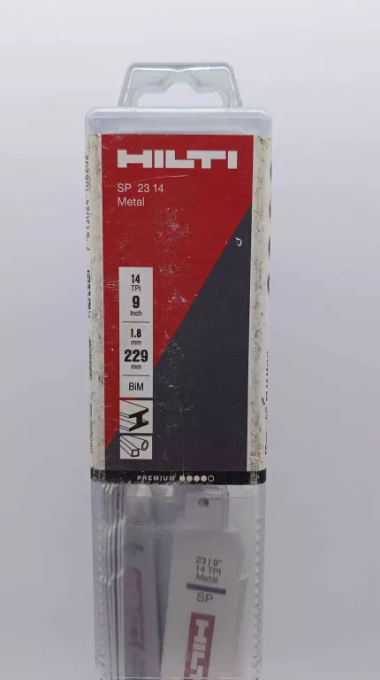 HILTI SP 23 9'' 14 TPI BRZESZCZOT DO METALU DO PIŁY SZABLASTEJ