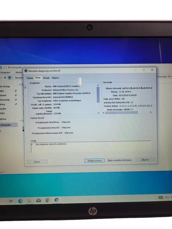 LAPTOP HP PROTECTSMART + ŁAD