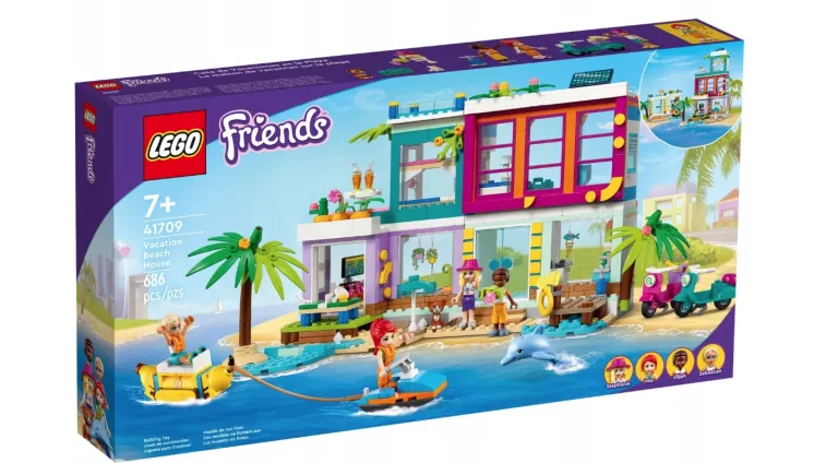 LEGO 41709 FRIENDS WAKACYJNY DOMEK NA PLAŻY