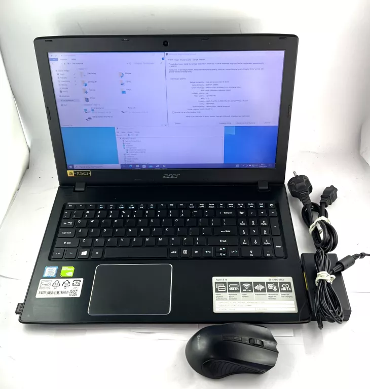 LAPTOP ACER ASPIRE E5-576 I5 4/512GB MX150