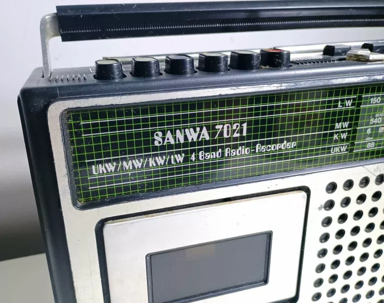 STARY ZABYTKOWY RADIOMAGNETOFON SANWA 7021 UNIKAT
