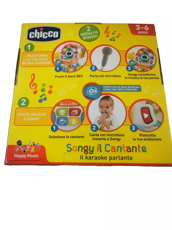 CHICCO ŚPIEWAK SONGY KARAOKE MIKROFON 35432