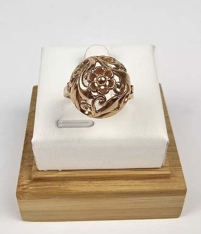 WYJĄTKOWY STARY ZŁOTY PIERŚCIONEK 585 / 6.00G / R.19