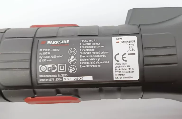 SZLIFIERKA MIMOŚRODKOWA PARKSIDE PPEXS 750 A1