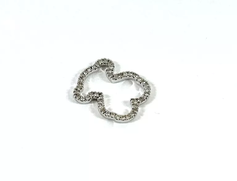 ZAWIESZKA Z BIAŁEGO ZŁOTA TOUS Z DIAMENTAMI 750 1,28G