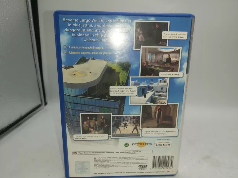 GRA NA PS2 LARGO WINCH SONY PLAYSTATION 2