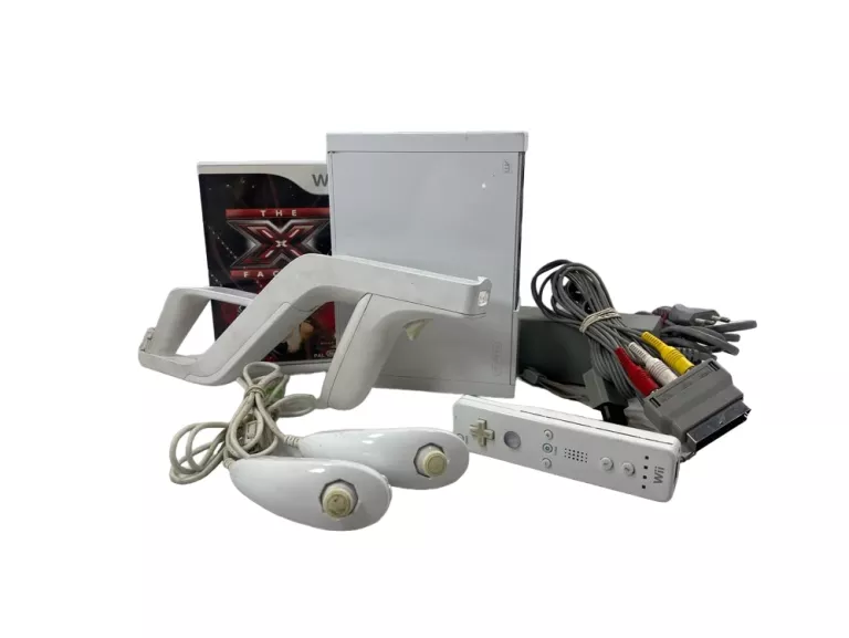 KONSOLA NINTENDO WII RVL-001 + OKABLOWANIE, PADY I GRA