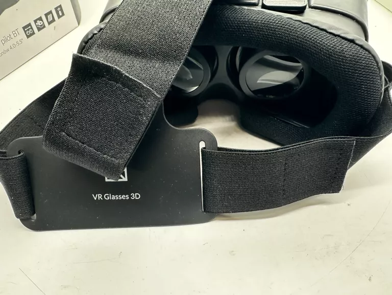 GOGLE DLA SMARTFONÓW VR GLASSES 3D + PILOT CZARNE HYKKER