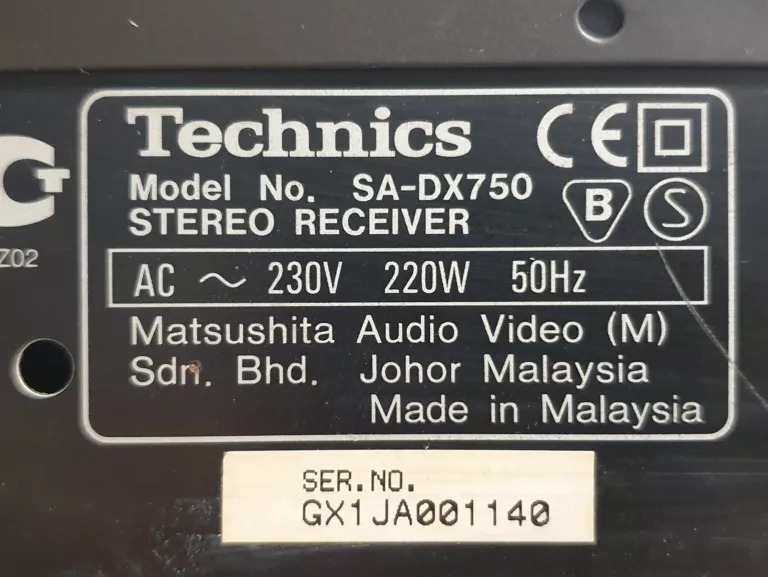 AMPLITUNER TECHNICS SA-DX750 5.1 D.DIGITAL RDS RADIO FM