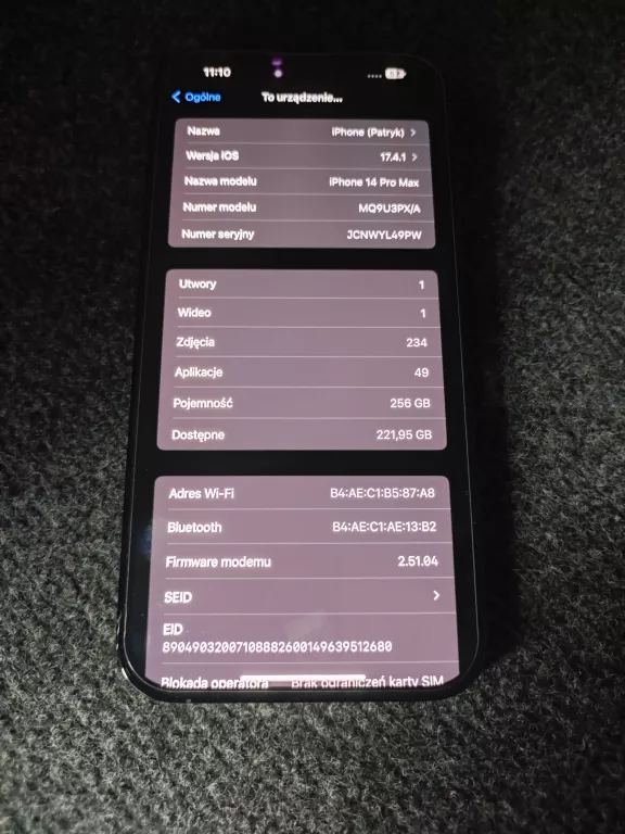 TELEFON IPHONE 14 PRO MAX