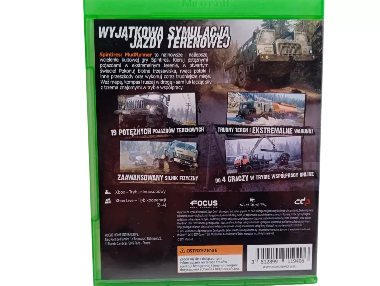 SPINTIRES: MUDRUNNER MICROSOFT XBOX ONE
