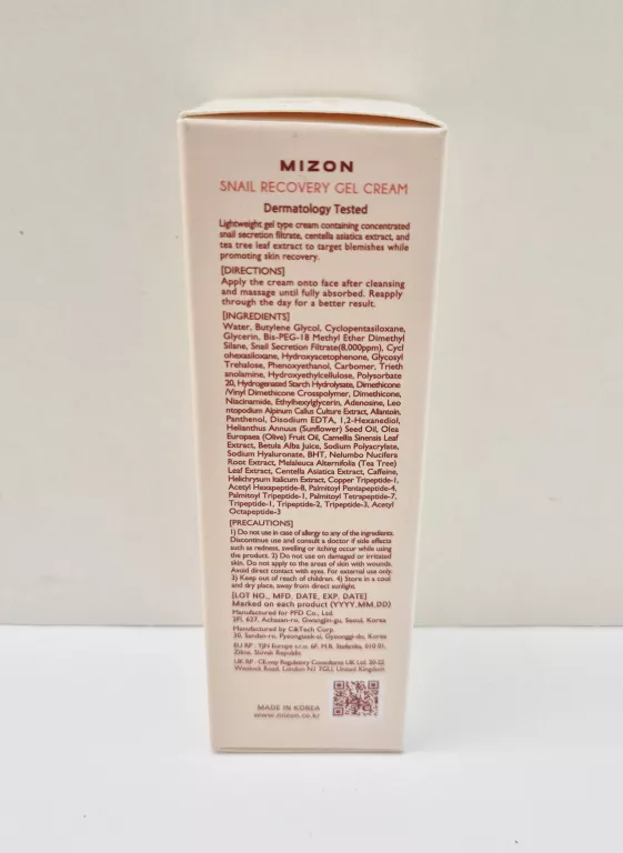 MIZON SNAIL RECOVERY GEL CREAM ŚLUZ ŚLIMAKA 45 ML