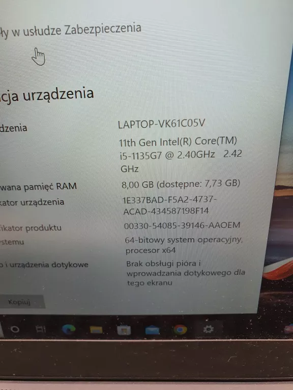 LENOVO THINKPAD T14S GEN2 FHD IPS I5-1135G7 8GB DDR4 256GB SSD WIN10