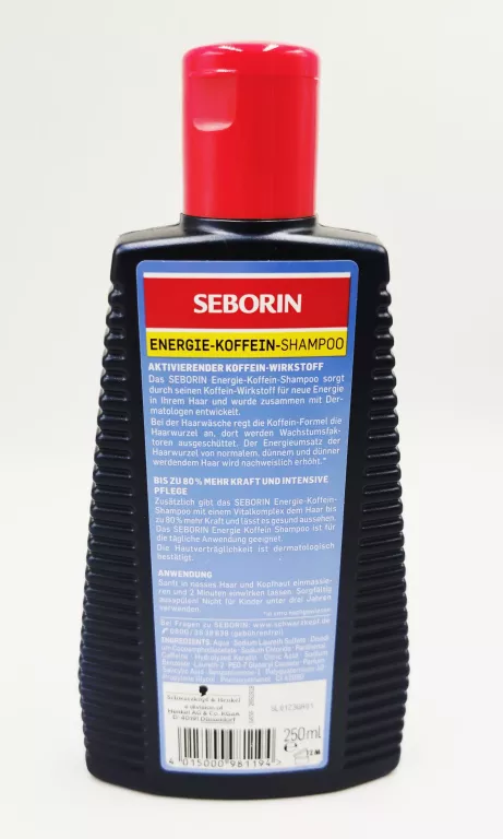 SEBORIN ENERGIE SZAMPON Z KOFEINĄ DO WŁOSÓW PRZERZEDZAJĄCYCH SIĘ I SŁABYCH