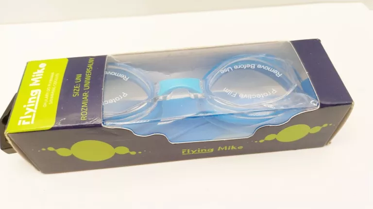 OKULARY DO PŁYWANIA GOGLE PŁYWACKIE NA BASEN Z POWŁOKĄ ANTI FOG NIEBIESKIE