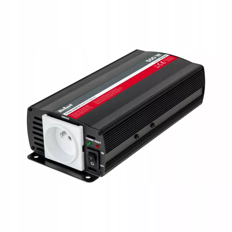 PRZETWORNICA SAMOCHODOWA REBEL 12V - 230V 500W URZ3168