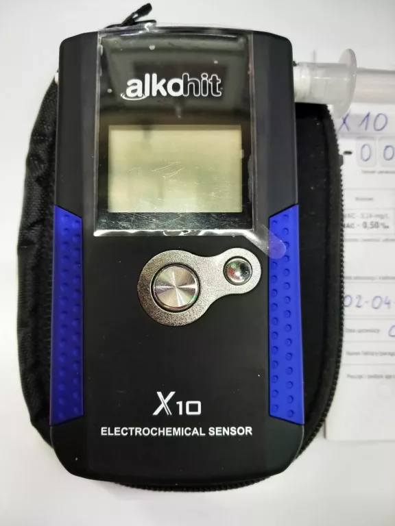 ALKOMAT ELEKTROCHEMICZNY ALKOHIT X10 KOMPLET