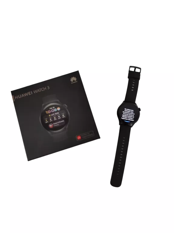 SMARTWATCH HUAWEI WATCH 3 ACTIVE ( GLL - AL04) CZARNY 1,43" 4G LTE PUDEŁKO