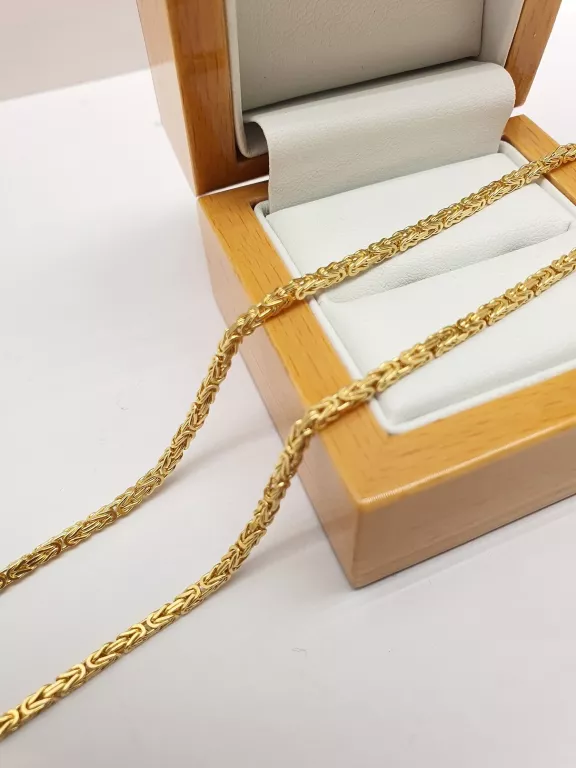 ZŁOTY NIEPOWTARZALNY ŁAŃCUSZEK, KRÓLEWSKI SPLOT! 585! 18,85G