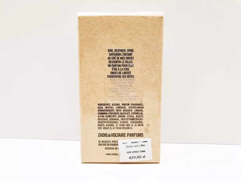 ZADIG & VOLTAIRE THIS IS HER! VIBES OF FREEDOM WODA PERFUMOWANA 50ML
