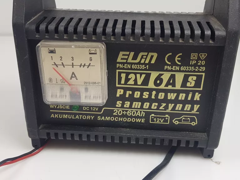 prostownik-samoczynny-elsin-12v-6a-stan-uzywany