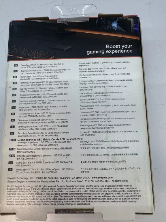 DYSK SEAGATE FIRECUDA GAMING SSD 500GB