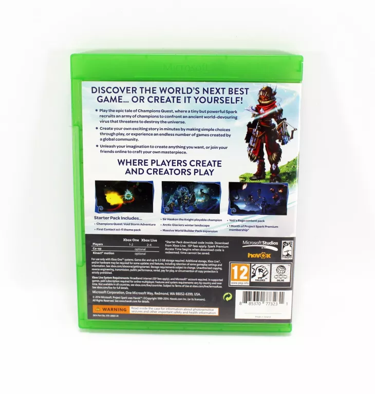 GRA NA XBOX ONE PROJECT SPARK / PEGI 12