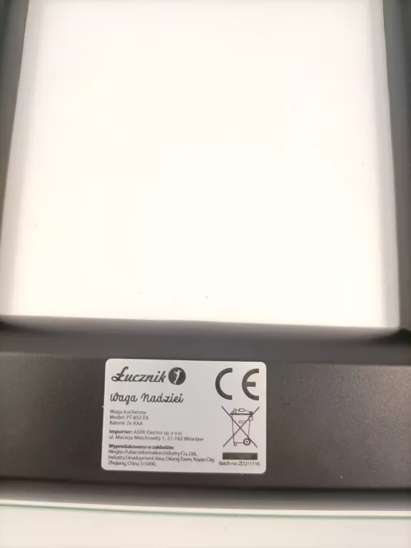 WAGA KUCHENNA ELEKTRONICZNA ŁUCZNIK PT-852