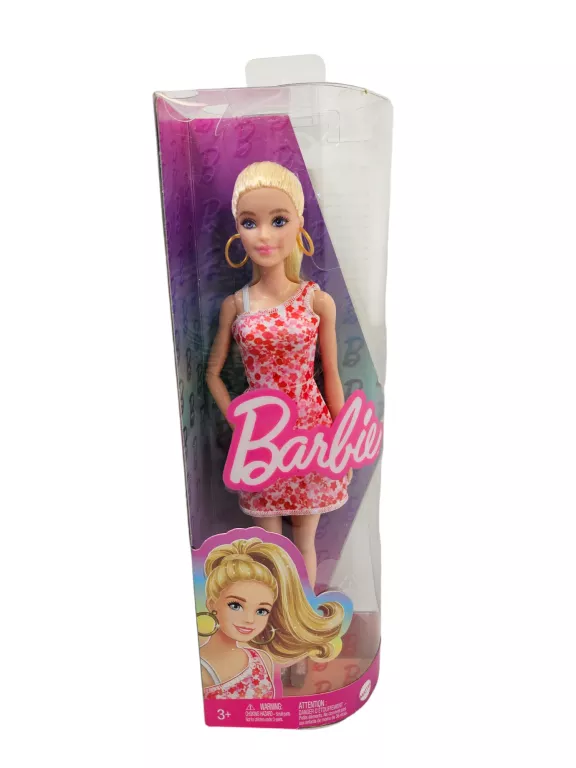 LALKA BARBIE FASHION NR 205 BLONDYNKA SUKIENKA W KWIATY FBR37 HJT02