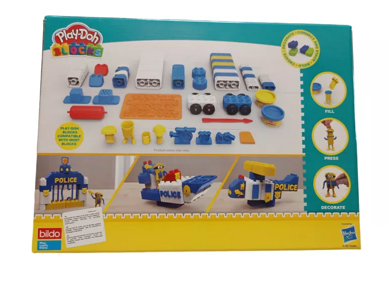 KLOCKI PLAYDOH POLICJA 60 SZT