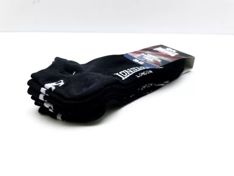 SKARPETY LONSDALE 39-42 CZARNE  3-PAK