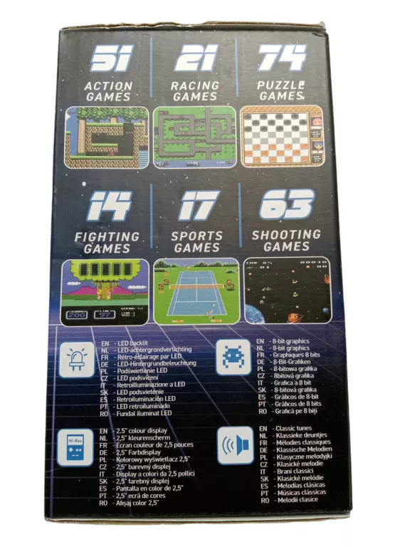 KONSOLA QSS RETRO ARCADE NIEBIESKA
