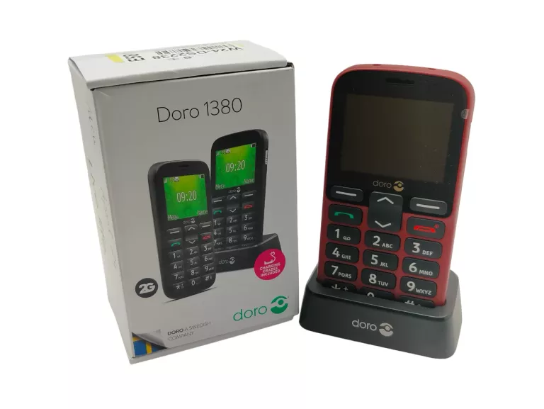 TELEFON DLA SENIORA DORO 1380 MODEL DFB-0350 2,40" OPIS!